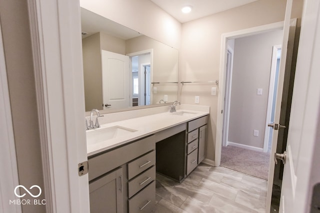 bathroom featuring vanity