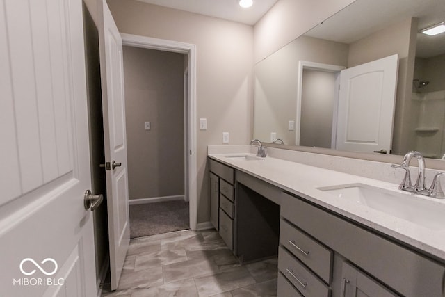 bathroom featuring vanity