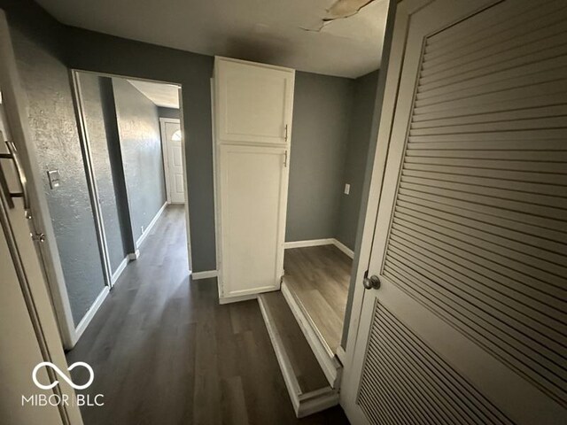 interior space featuring dark hardwood / wood-style floors