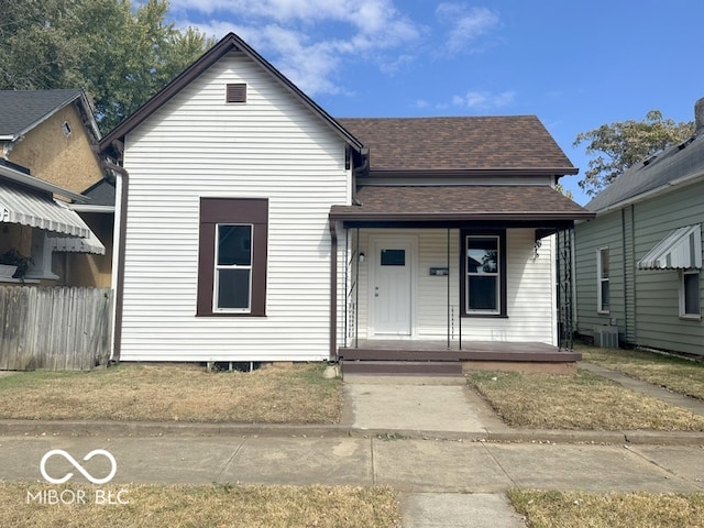 bungalow with covered porch