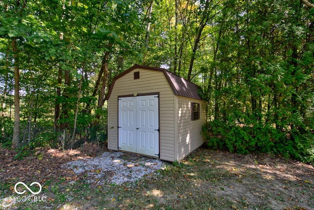 view of outdoor structure