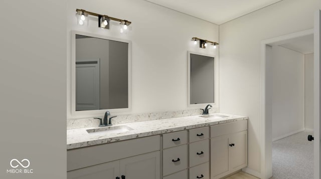 bathroom with vanity