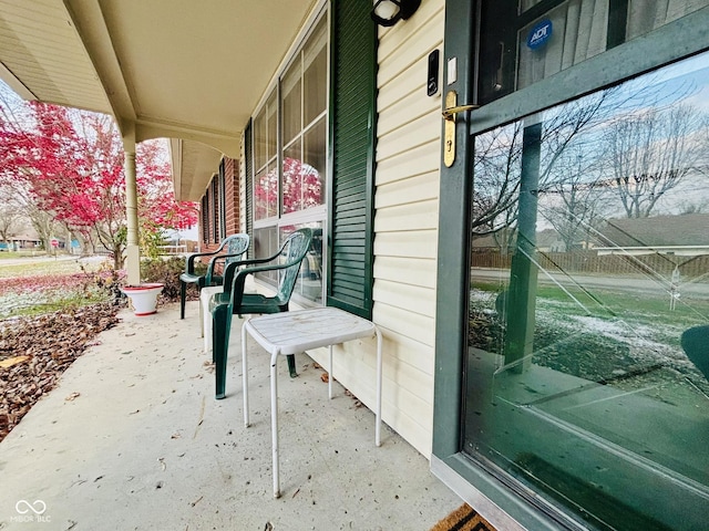 view of patio / terrace featuring a porch