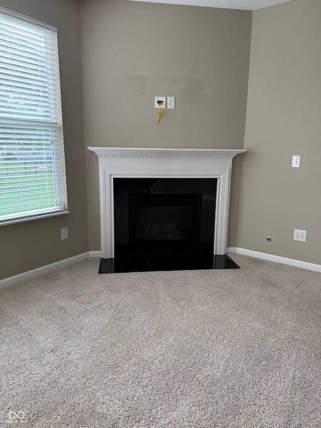 interior details featuring carpet floors