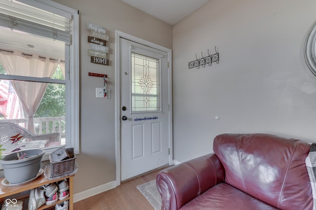 interior space featuring light hardwood / wood-style flooring