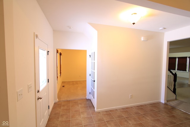 interior space featuring tile patterned floors