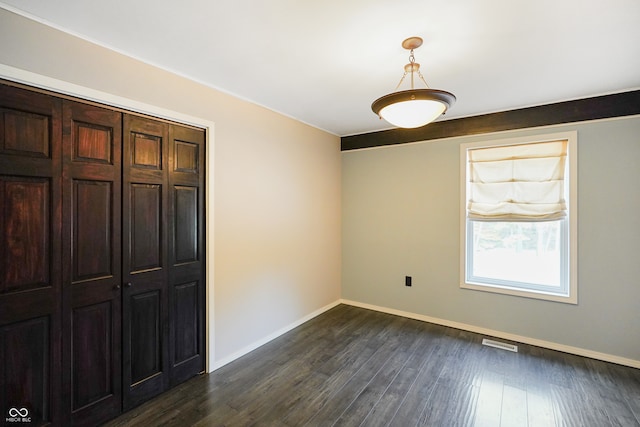 interior space featuring dark hardwood / wood-style floors