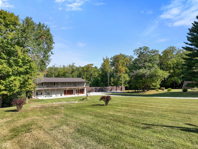 exterior space with a front yard