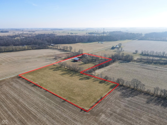 9517 N 550 W, Carthage, IN 46115 - aerial view featuring a rural view