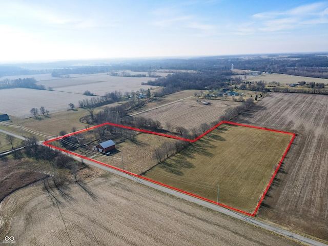 9517 N 550 W, Carthage, IN 46115 - birds eye view of property with a rural view