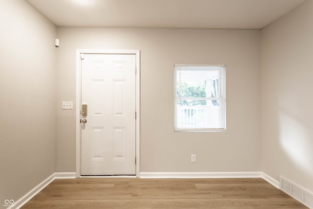 interior space featuring wood-type flooring