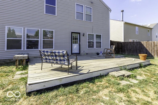 2307 Blackthorn Dr, Franklin, IN 46131 - wooden terrace featuring fence