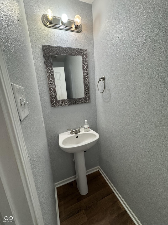 2307 Blackthorn Dr, Franklin, IN 46131 - bathroom with wood finished floors