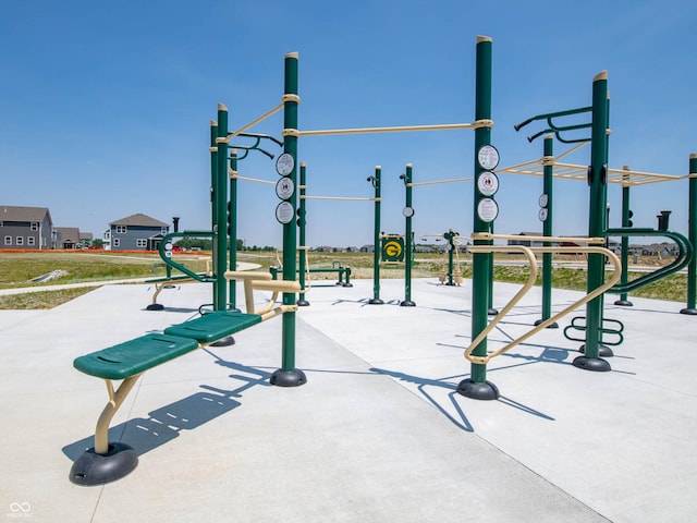 view of community with a playground