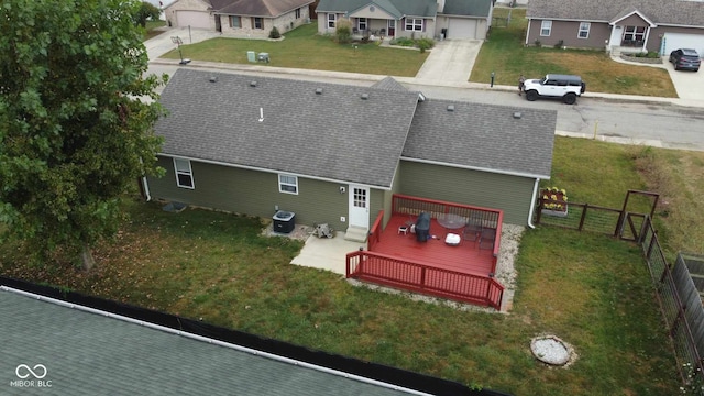 drone / aerial view featuring a residential view
