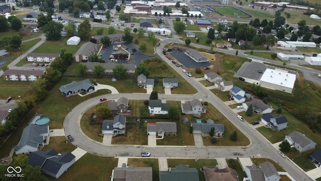 birds eye view of property featuring a residential view