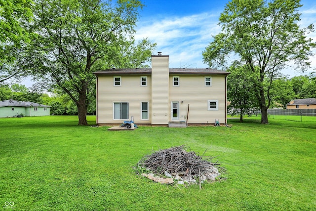 2747 E Midland Rd, Indianapolis, IN 46227 - rear view of house with a chimney