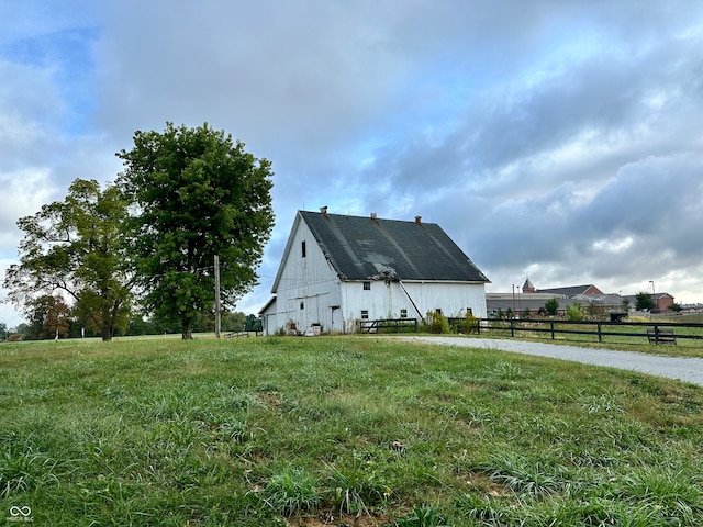 exterior space featuring an outdoor structure