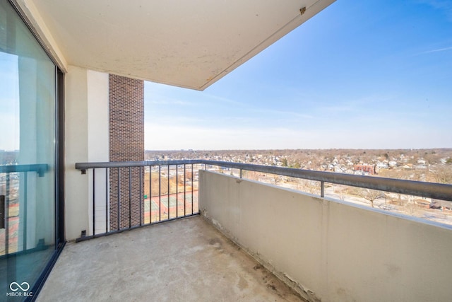 view of balcony