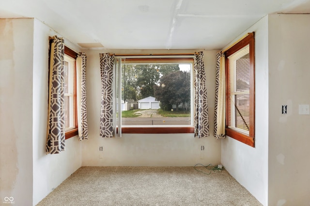 spare room featuring carpet flooring