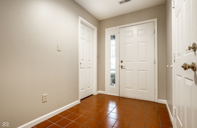 view of tiled foyer