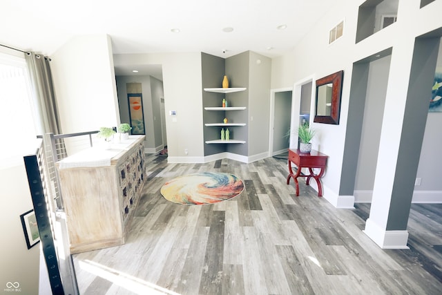 4270 Victoria Ln, Avon, IN 46123 - interior space featuring wood finished floors, baseboards, and built in shelves