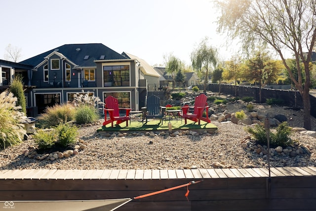 4270 Victoria Ln, Avon, IN 46123 - view of yard featuring a fire pit