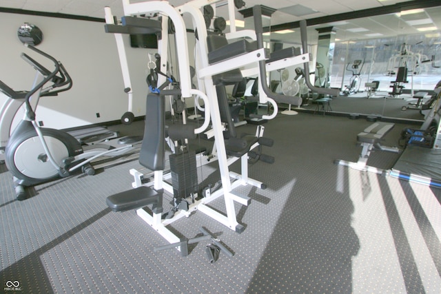 view of workout area