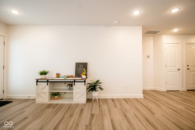 interior space featuring light hardwood / wood-style floors