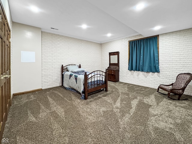 bedroom featuring carpet flooring