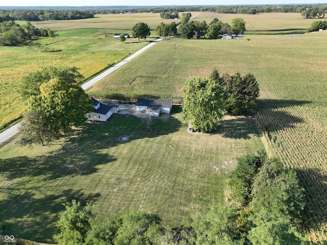 drone / aerial view featuring a rural view