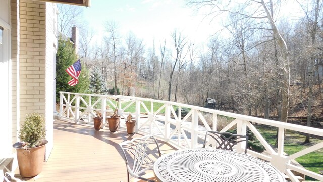 10781 Cedar Ridge Ln, Brownsburg, IN 46278 - view of wooden deck