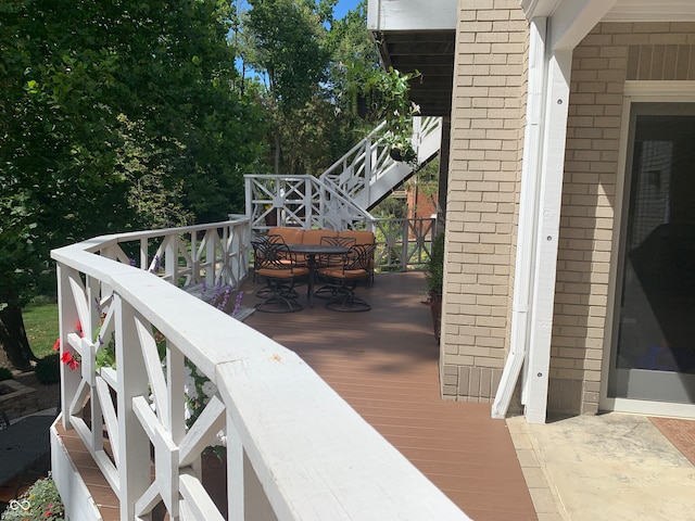 view of wooden terrace