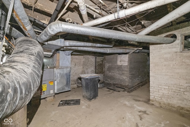 view of basement