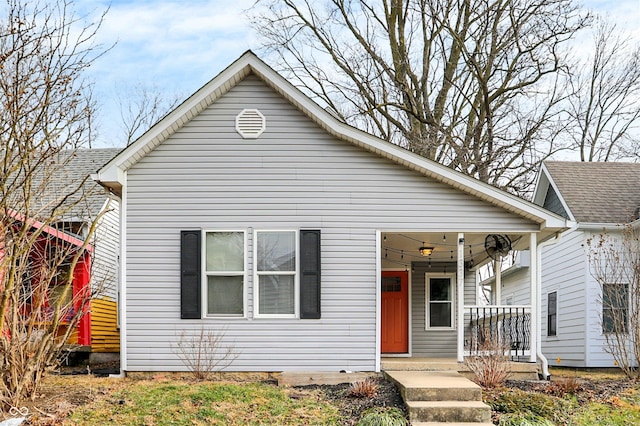 bungalow with covered porch