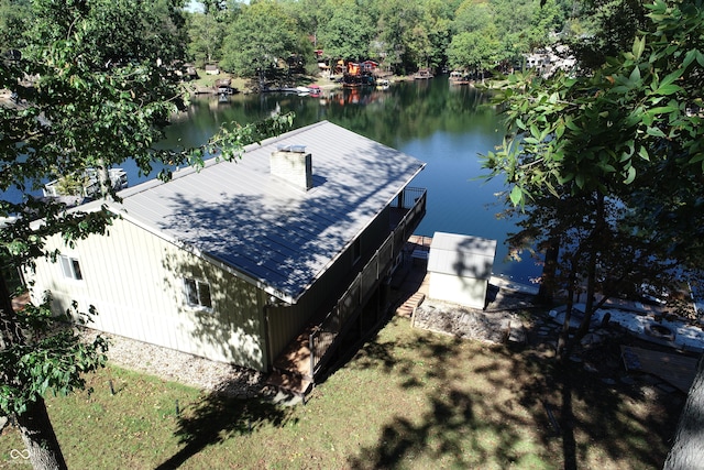 7438 Haw Dr, Nineveh, IN 46164 - view of dock featuring a water view