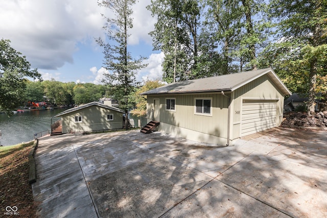 7438 Haw Dr, Nineveh, IN 46164 - exterior space featuring a detached garage