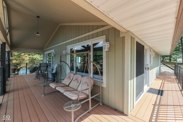 7438 Haw Dr, Nineveh, IN 46164 - view of wooden deck