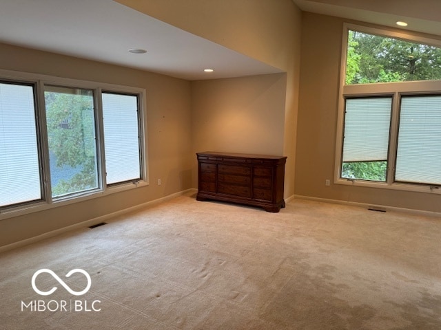 view of carpeted empty room