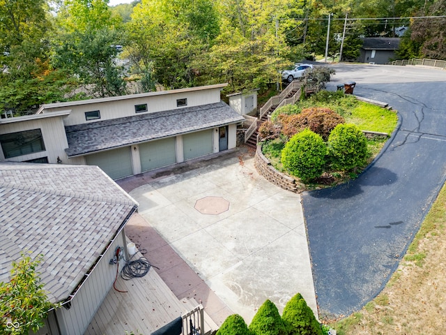 view from above of property