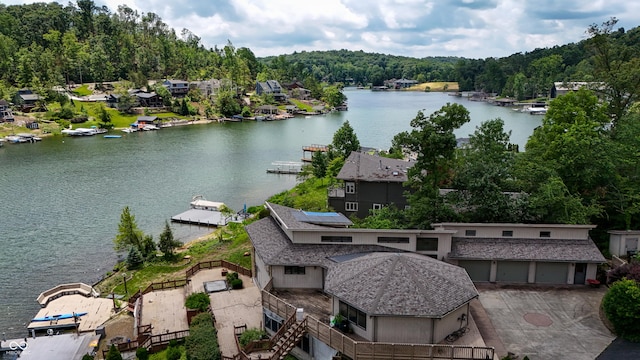 4161 S Summit Ln, Columbus, IN 47201 - water view featuring a forest
