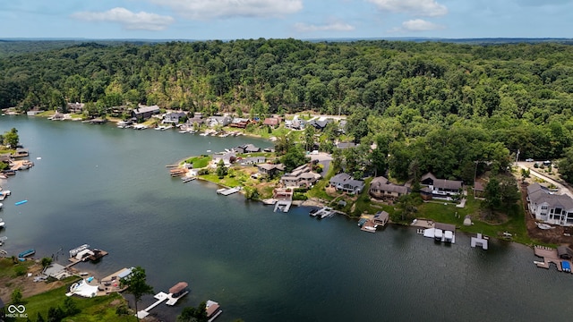4161 S Summit Ln, Columbus, IN 47201 - aerial perspective of suburban area with a forest and a large body of water