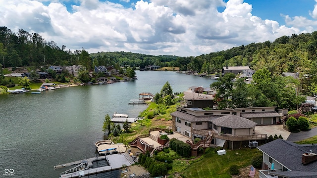 4161 S Summit Ln, Columbus, IN 47201 - water view featuring a heavily wooded area