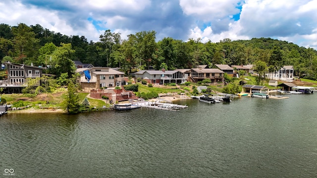 4161 S Summit Ln, Columbus, IN 47201 - drone / aerial view of a nearby body of water