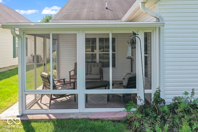 exterior space with central AC unit