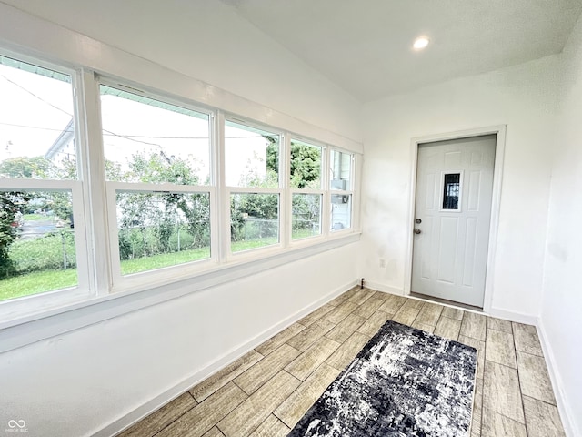 interior space with light wood-type flooring