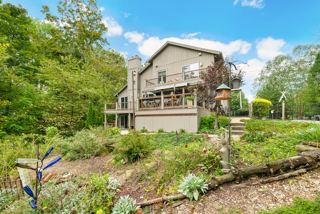 view of rear view of property