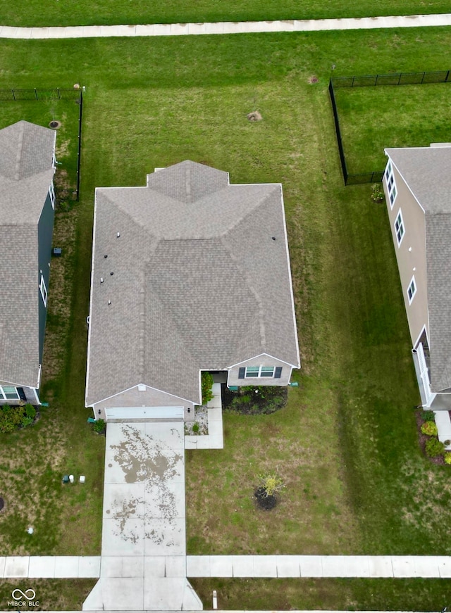 birds eye view of property