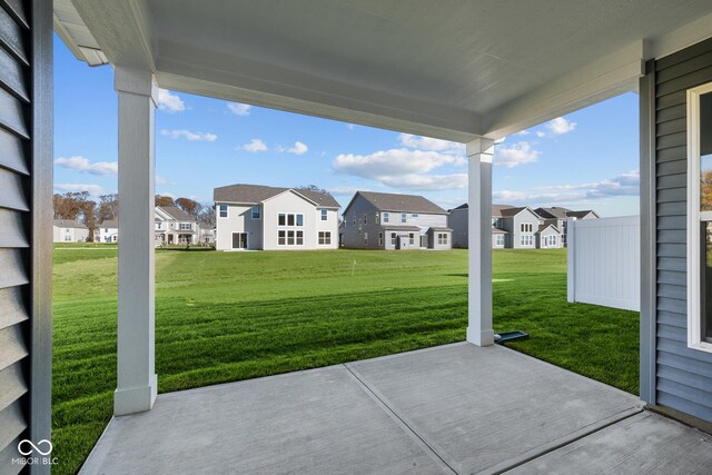 10618 Maidenhair Dr, Indianapolis, IN 46239 - view of patio with a residential view