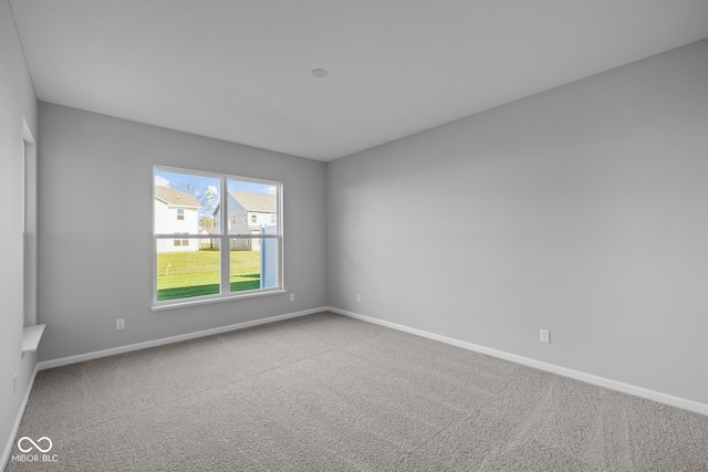 spare room with carpet floors